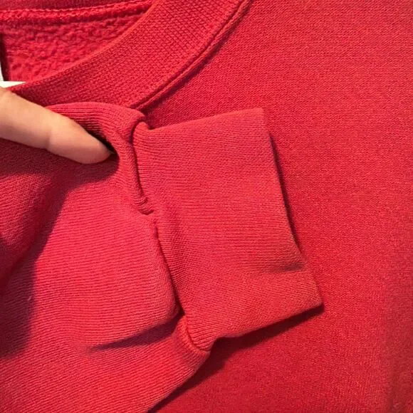 Vintage 1990s The Disney Store Mickey Mouse Sweatshirt Red Unixex Small - Picture 5 of 7